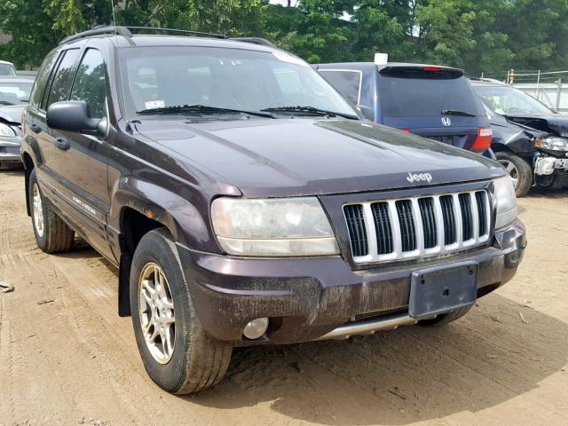 1J4GW48S14C251540 - 2004 JEEP GRAND CHER PURPLE photo 1