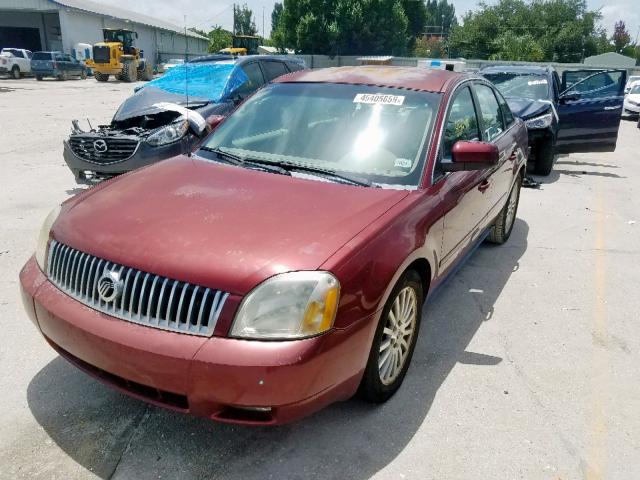 1MEFM42185G623813 - 2005 MERCURY MONTEGO PR 勃艮第红 照片 2