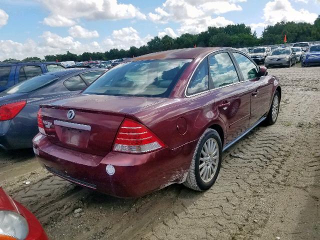 1MEFM42185G623813 - 2005 MERCURY MONTEGO PR 勃艮第红 照片 4