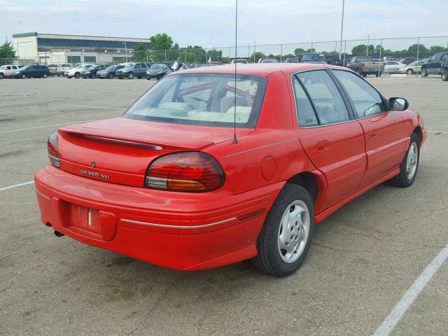 1G2NE52M9VC867136 - 1997 PONTIAC GRAND AM S RED photo 4