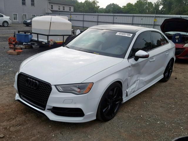 WAUFFGFF0F1117929 - 2015 AUDI S3 PRESTIG WHITE photo 2