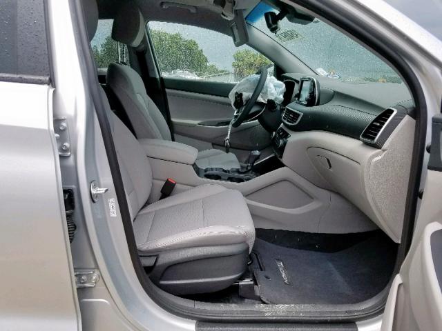 KM8J33A44KU848906 - 2019 HYUNDAI TUCSON LIM SILVER photo 5