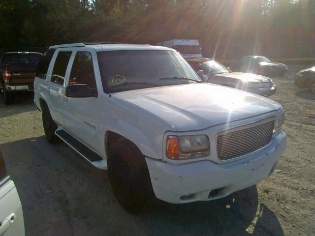 1GYEK13R1YR148160 - 2000 CADILLAC ESCALADE WHITE photo 1