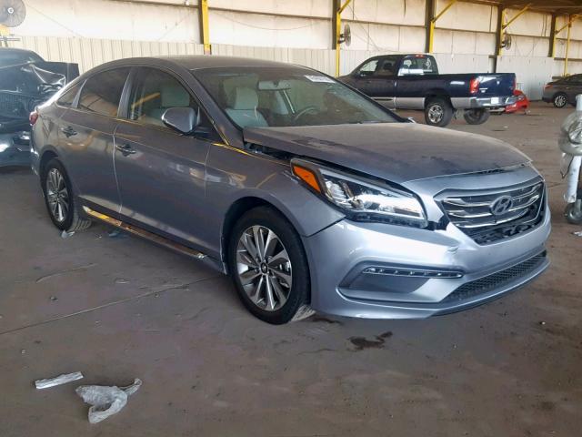 5NPE34AF9HH510952 - 2017 HYUNDAI SONATA SPO GRAY photo 1