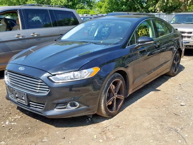 3FA6P0HD3GR310043 - 2016 FORD FUSION SE BLACK photo 2