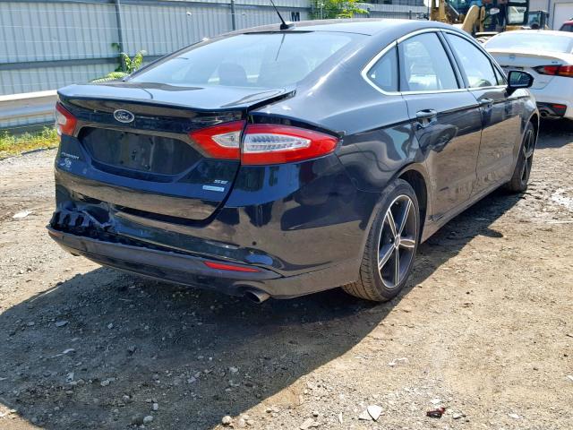 3FA6P0HD3GR310043 - 2016 FORD FUSION SE BLACK photo 4