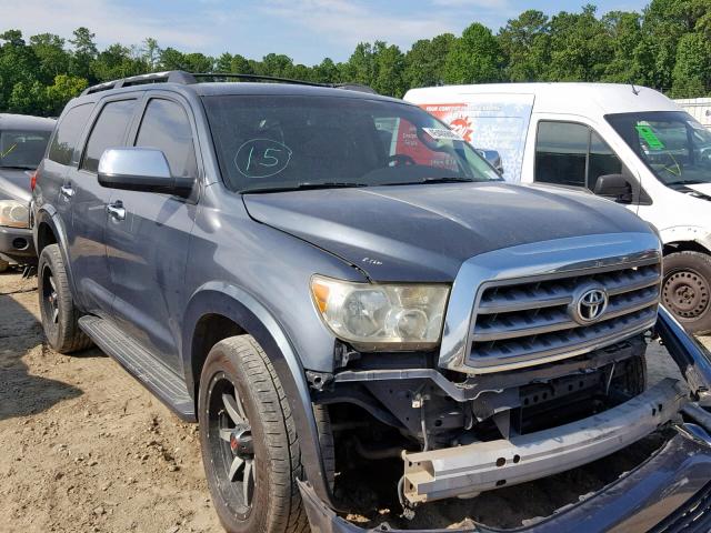 5TDZY68A68S002568 - 2008 TOYOTA SEQUOIA LI BLUE photo 1