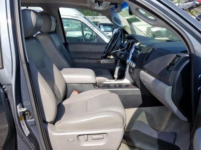 5TDZY68A68S002568 - 2008 TOYOTA SEQUOIA LI BLUE photo 5