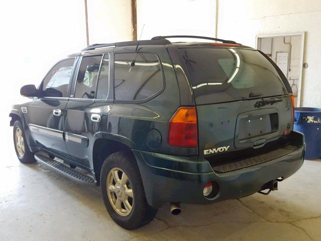 1GKDT13SX22273468 - 2002 GMC ENVOY GREEN photo 3