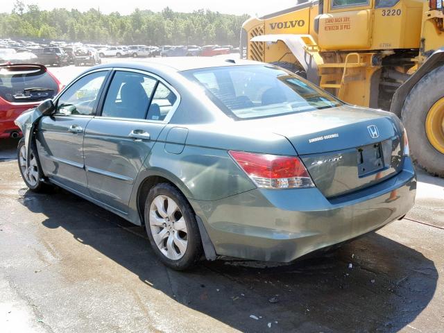 1HGCP26859A140183 - 2009 HONDA ACCORD EXL GREEN photo 3