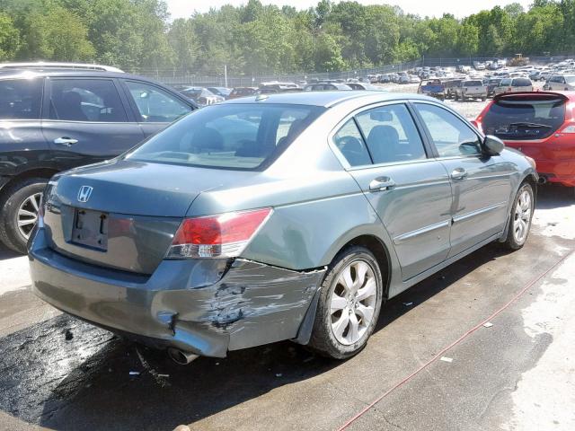 1HGCP26859A140183 - 2009 HONDA ACCORD EXL GREEN photo 4