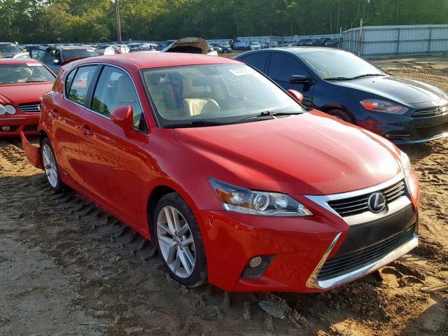 JTHKD5BH1G2257906 - 2016 LEXUS CT 200 RED photo 1