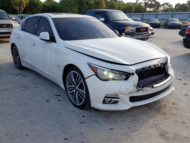 JN1BV7AP3EM692983 - 2014 INFINITI Q50 BASE WHITE photo 1