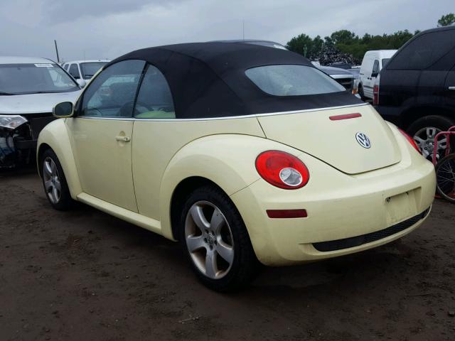 3VWSG31Y76M332045 - 2006 VOLKSWAGEN NEW BEETLE 黄色 照片 3