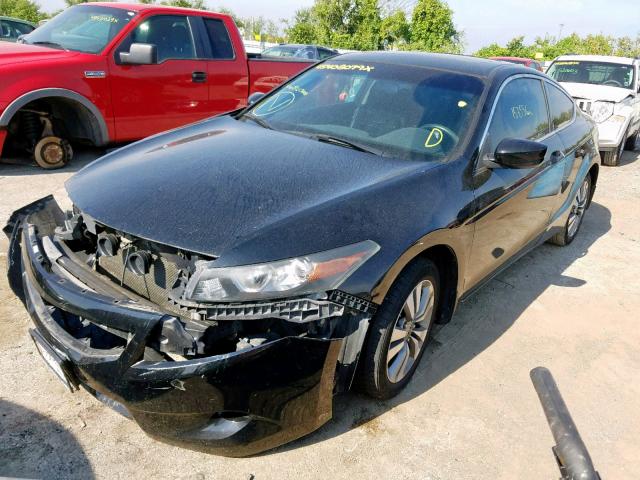 1HGCS12849A021300 - 2009 HONDA ACCORD EXL BLACK photo 2