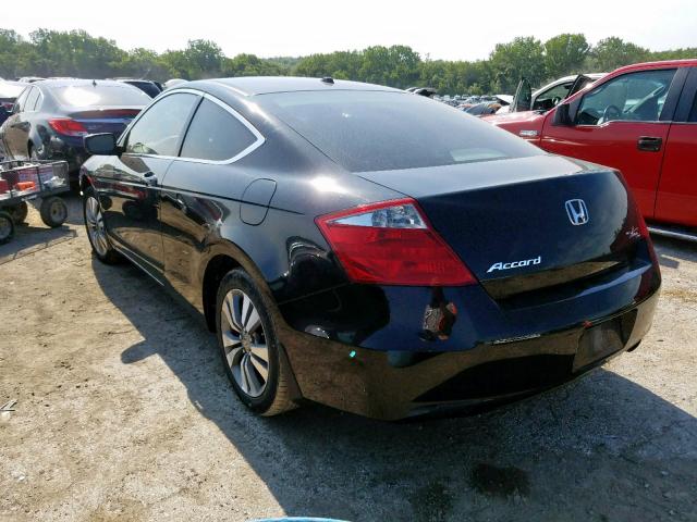 1HGCS12849A021300 - 2009 HONDA ACCORD EXL BLACK photo 3