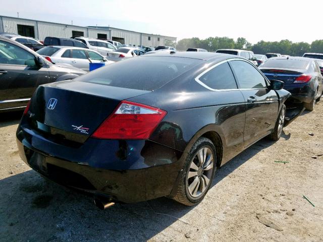 1HGCS12849A021300 - 2009 HONDA ACCORD EXL BLACK photo 4