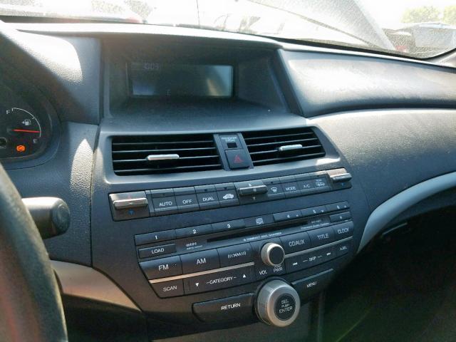 1HGCS12849A021300 - 2009 HONDA ACCORD EXL BLACK photo 9