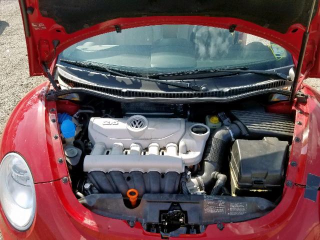 3VWPW31C38M524174 - 2008 VOLKSWAGEN NEW BEETLE წითელი ფოტო 7