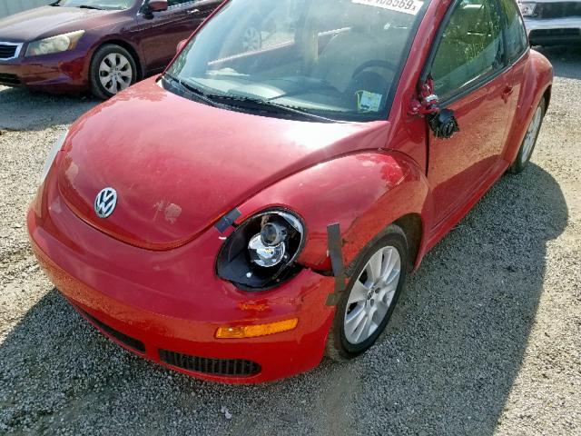 3VWPW31C38M524174 - 2008 VOLKSWAGEN NEW BEETLE წითელი ფოტო 9
