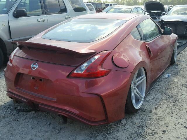 JN1AZ4EH7AM506809 - 2010 NISSAN 370Z RED photo 4