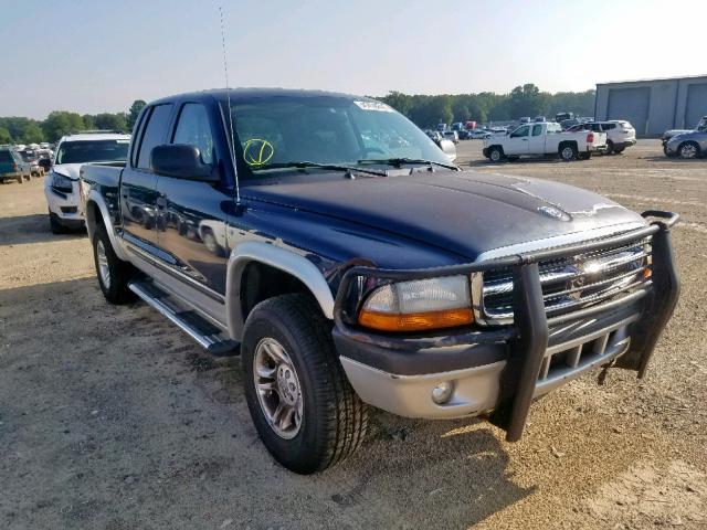 1D7HG48N13S174664 - 2003 DODGE DAKOTA QUA BLUE photo 1