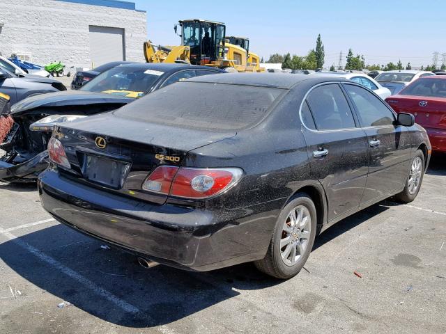 JTHBF30G820056808 - 2002 LEXUS ES 300 BLACK photo 4