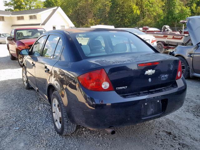 1G1AK52FX57662060 - 2005 CHEVROLET COBALT BLACK photo 3