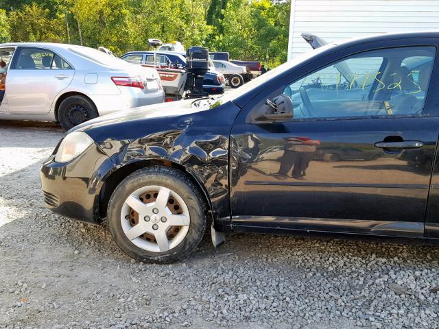 1G1AK52FX57662060 - 2005 CHEVROLET COBALT BLACK photo 9