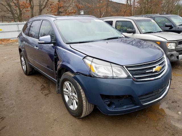 1GNKVJKD4DJ122593 - 2013 CHEVROLET TRAVERSE L BLUE photo 1