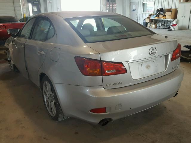 JTHBK262962000341 - 2006 LEXUS IS 250 SILVER photo 3