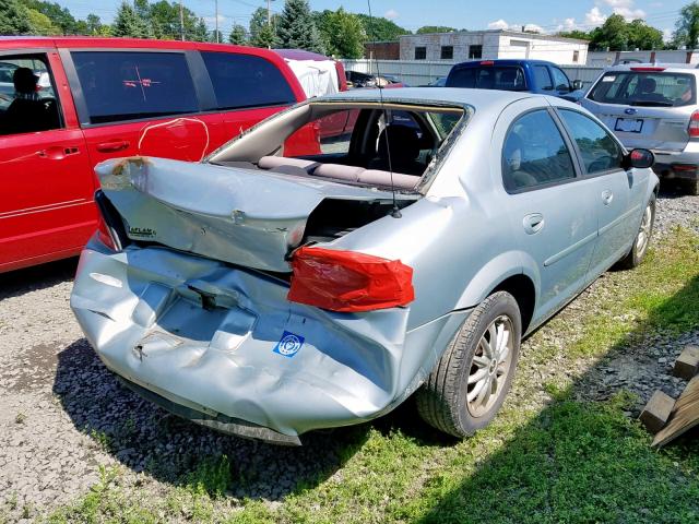 1C3EL46XX2N343448 - 2002 CHRYSLER SEBRING LX SILVER photo 4