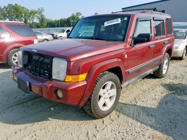 1J8HG48N36C368890 - 2006 JEEP COMMANDER 栗色 照片 2