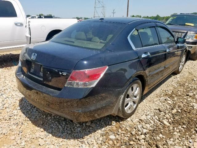 1HGCP36858A046289 - 2008 HONDA ACCORD EXL BLACK photo 4