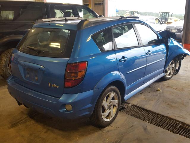 5Y2SL65807Z428478 - 2007 PONTIAC VIBE BLUE photo 4