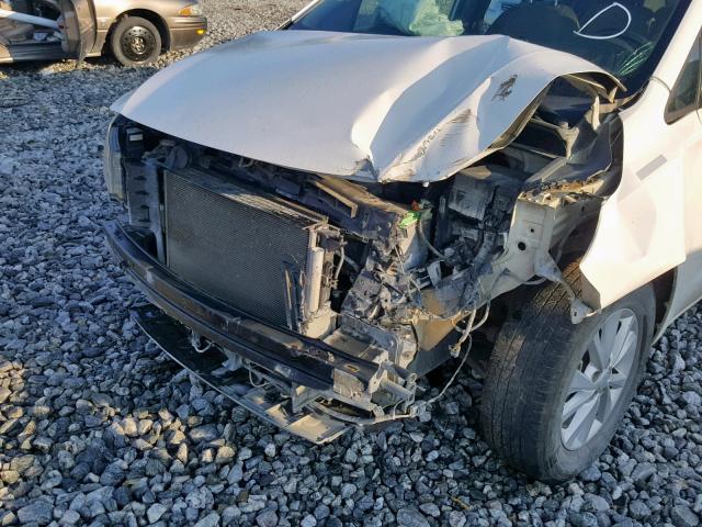 KNDMB5C16F6075482 - 2015 KIA SEDONA LX WHITE photo 9