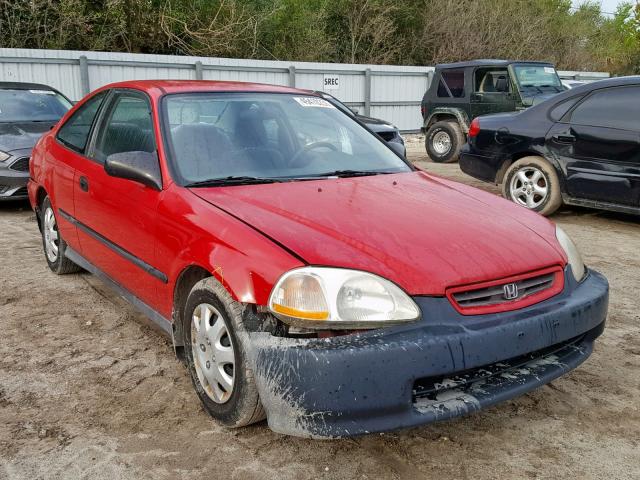 1HGEJ6226VL079458 - 1997 HONDA CIVIC DX RED photo 1