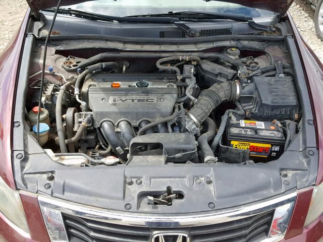 1HGCP26838A054367 - 2008 HONDA ACCORD EXL MAROON photo 7