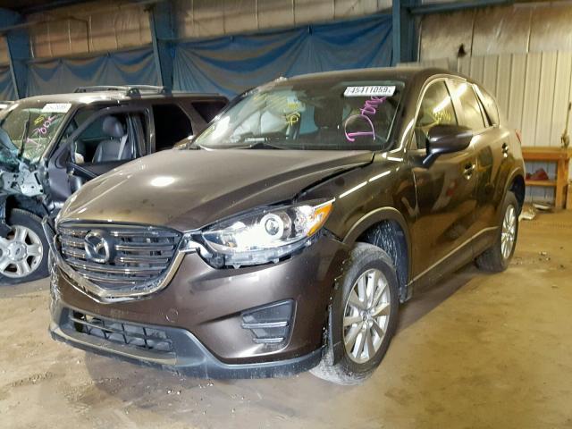 JM3KE4BY9G0735890 - 2016 MAZDA CX-5 SPORT BLACK photo 2