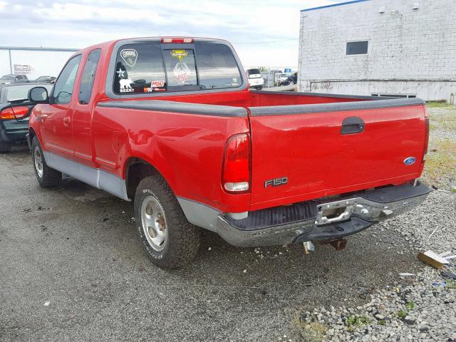 1FTDX176XVKA44449 - 1997 FORD F150 RED photo 3