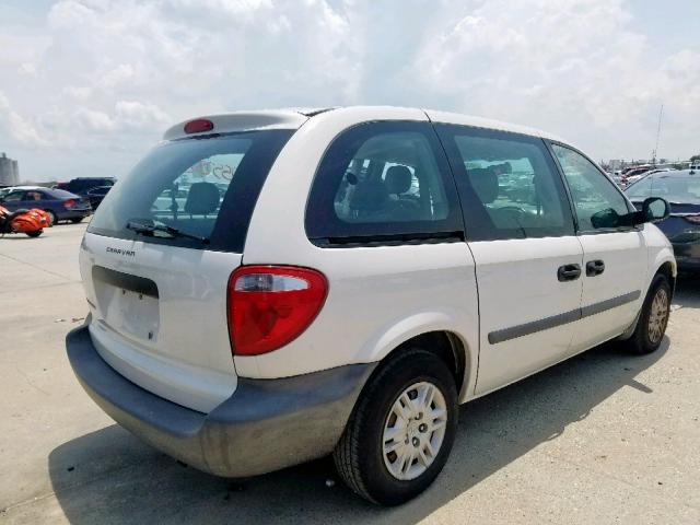 1D4GP25B76B712523 - 2006 DODGE CARAVAN SE WHITE photo 4