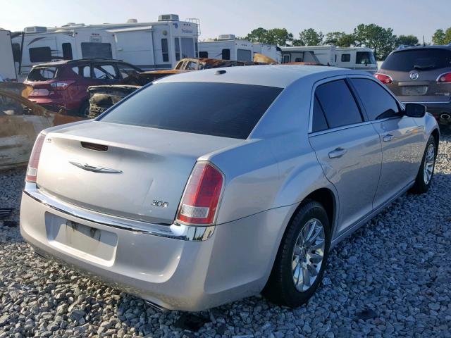 2C3CCAAG0CH165864 - 2012 CHRYSLER 300 SILVER photo 4