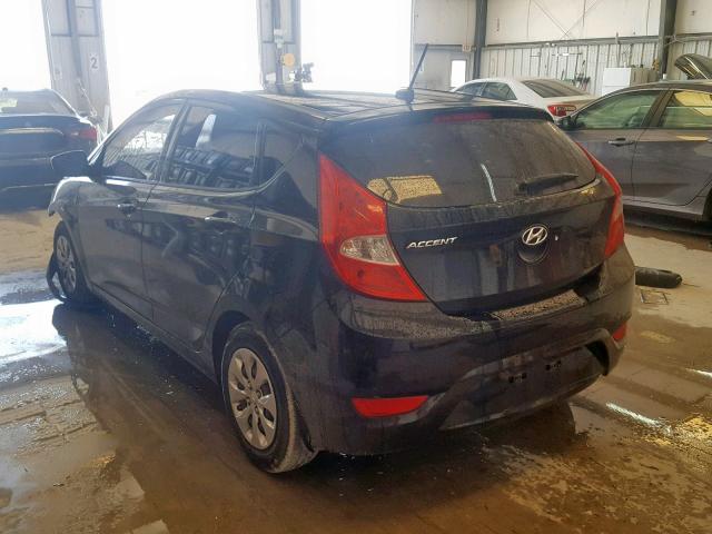 KMHCT5AE4FU216071 - 2015 HYUNDAI ACCENT GS BLACK photo 3