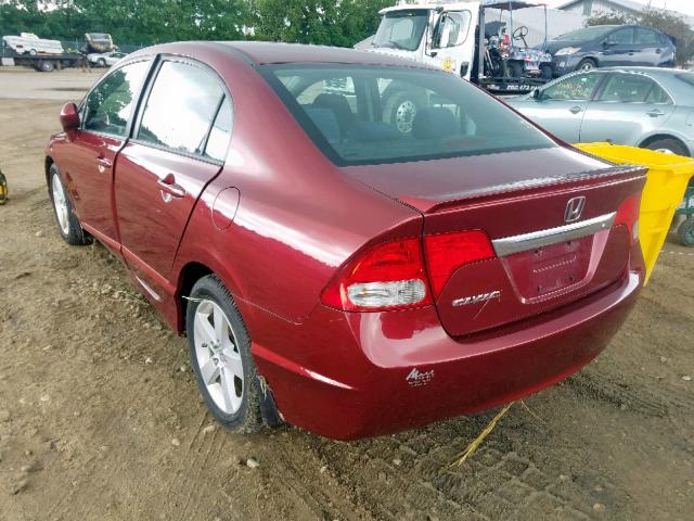 19XFA1F63AE006618 - 2010 HONDA CIVIC LX-S Qırmızı foto 3