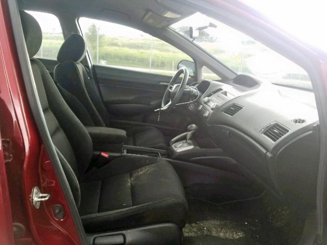 19XFA1F63AE006618 - 2010 HONDA CIVIC LX-S Qırmızı foto 5