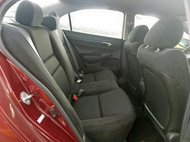 19XFA1F63AE006618 - 2010 HONDA CIVIC LX-S Qırmızı foto 6