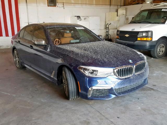 WBAJB9C56KB288816 - 2019 BMW M550XI BLUE photo 1