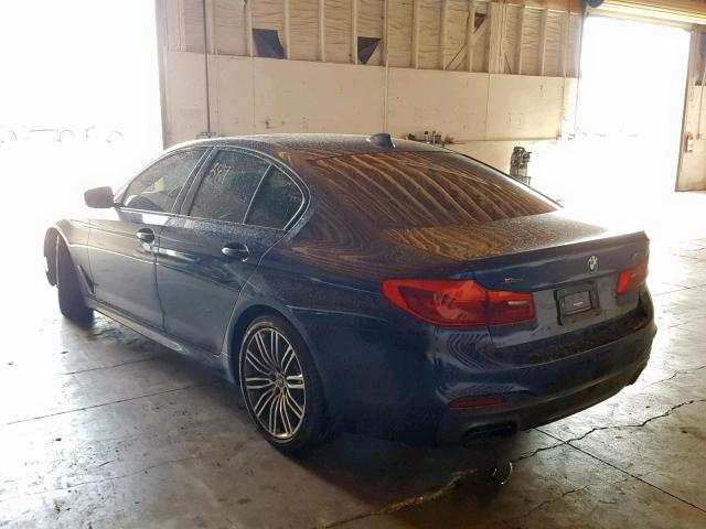 WBAJB9C56KB288816 - 2019 BMW M550XI BLUE photo 3