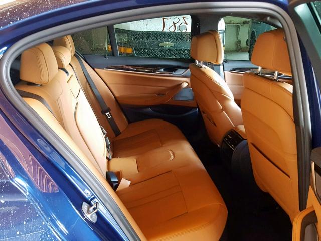WBAJB9C56KB288816 - 2019 BMW M550XI BLUE photo 6