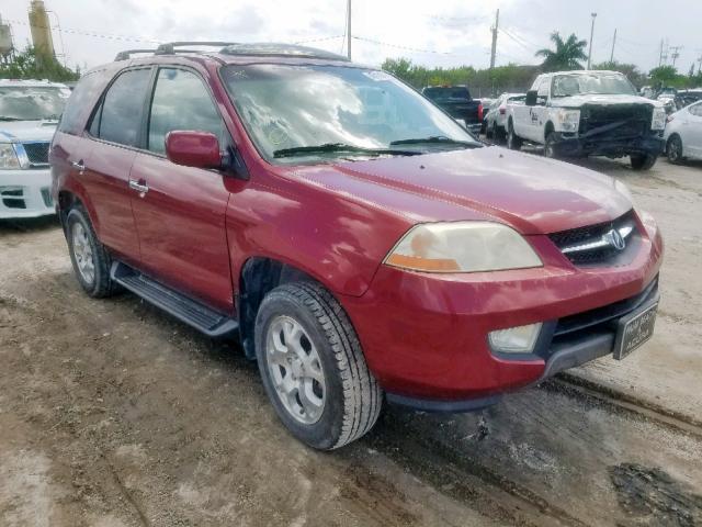 2HNYD18892H520732 - 2002 ACURA MDX TOURIN RED photo 1